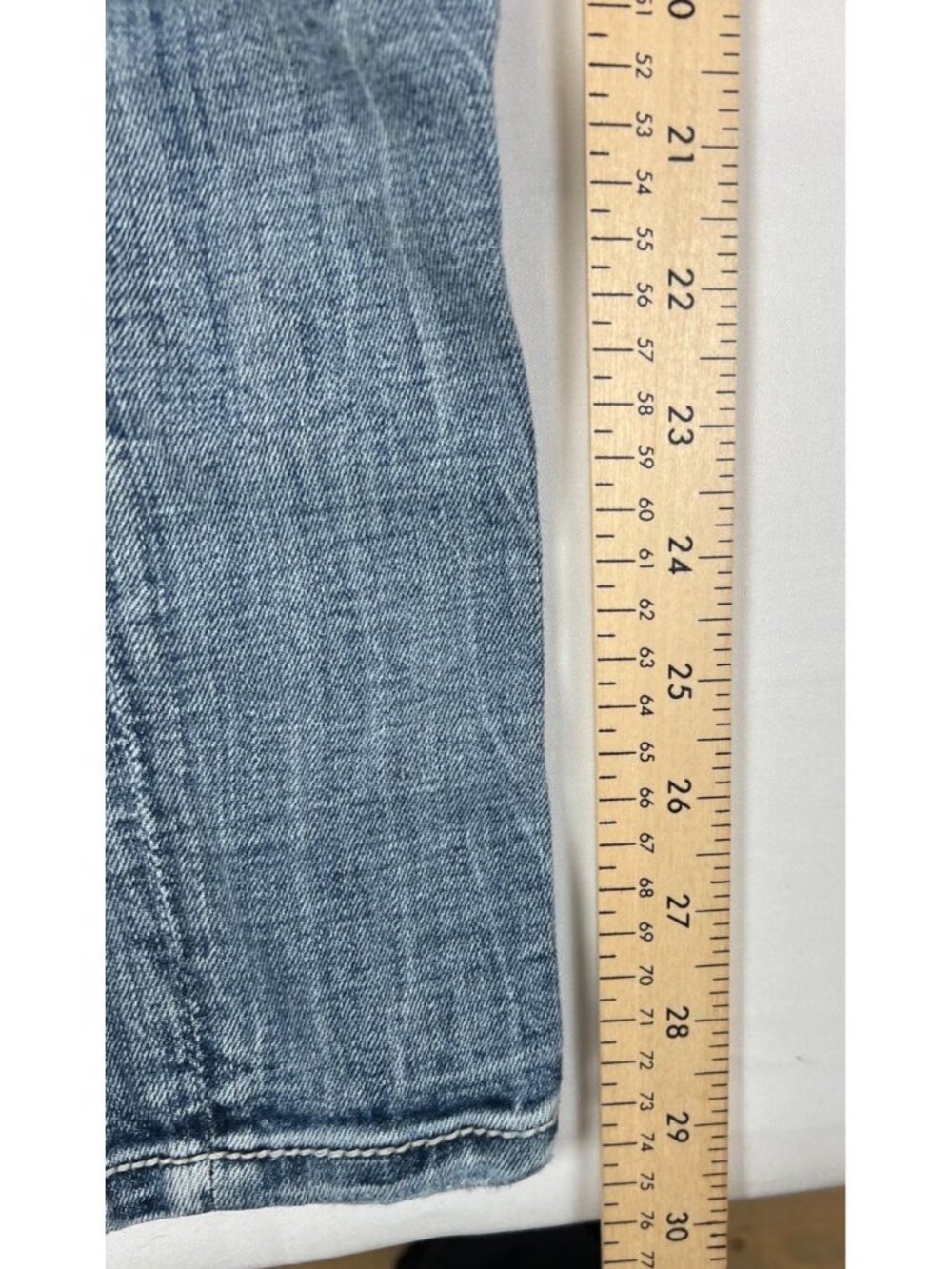 Miss Me Women 26 29 Inseam Ankle Skinny Blue Denim Distressed Embellished Pocket - Picture 9 of 11